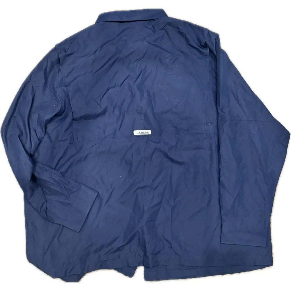 Habitat Mens UPF 40 Button Down Long Sleeve Fishing Guide Fishing Shirt 3XL - Picture 2 of 4